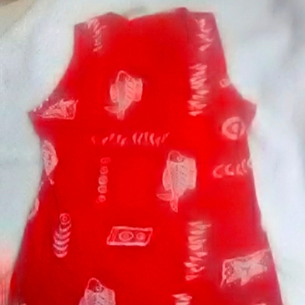 SHOE SHACK ACCESSORIES RED FISH PRINT TANK